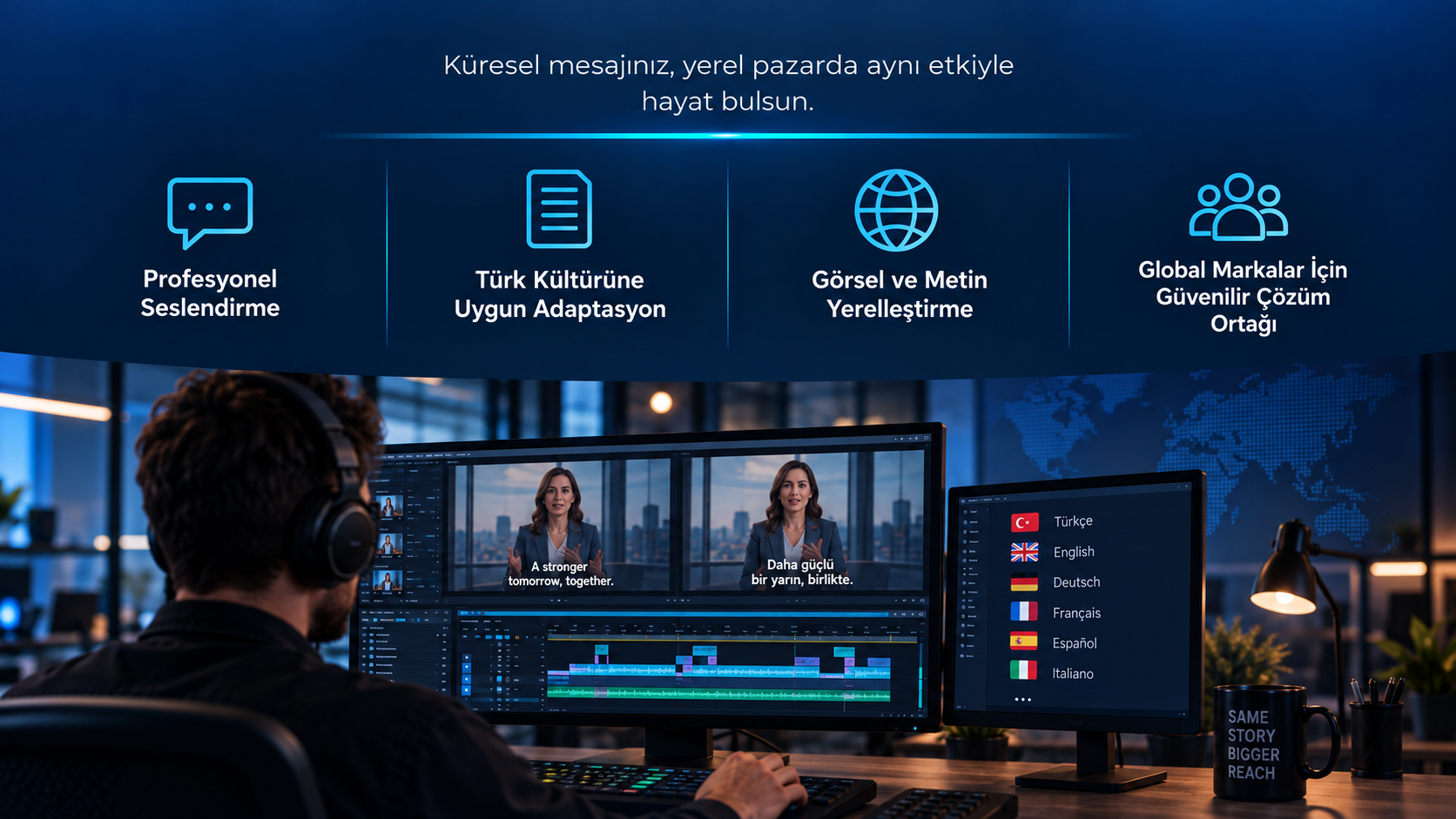 Profesyonel İçerik ve Video Yerelleştirme Hizmeti Profesyonel İçerik ve Video Yerelleştirme Hizmeti