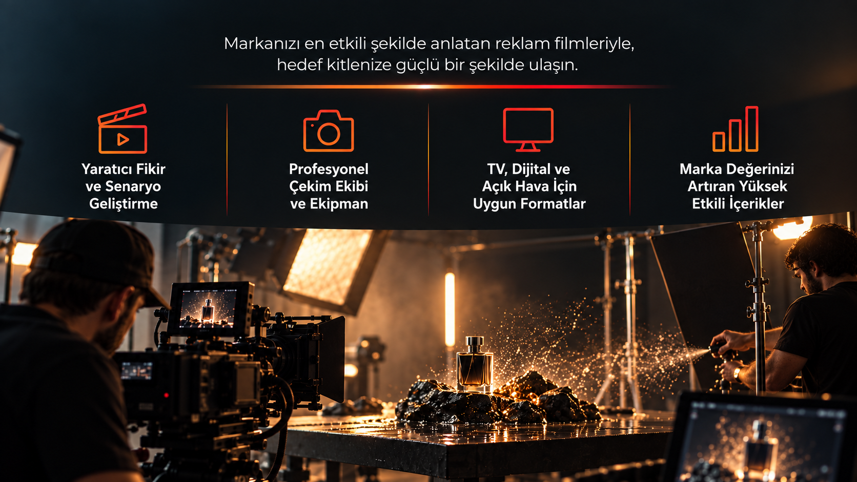 Profesyonel TV ve Masaüstü Reklam Çekimi Profesyonel TV ve Masaüstü Reklam Çekimi