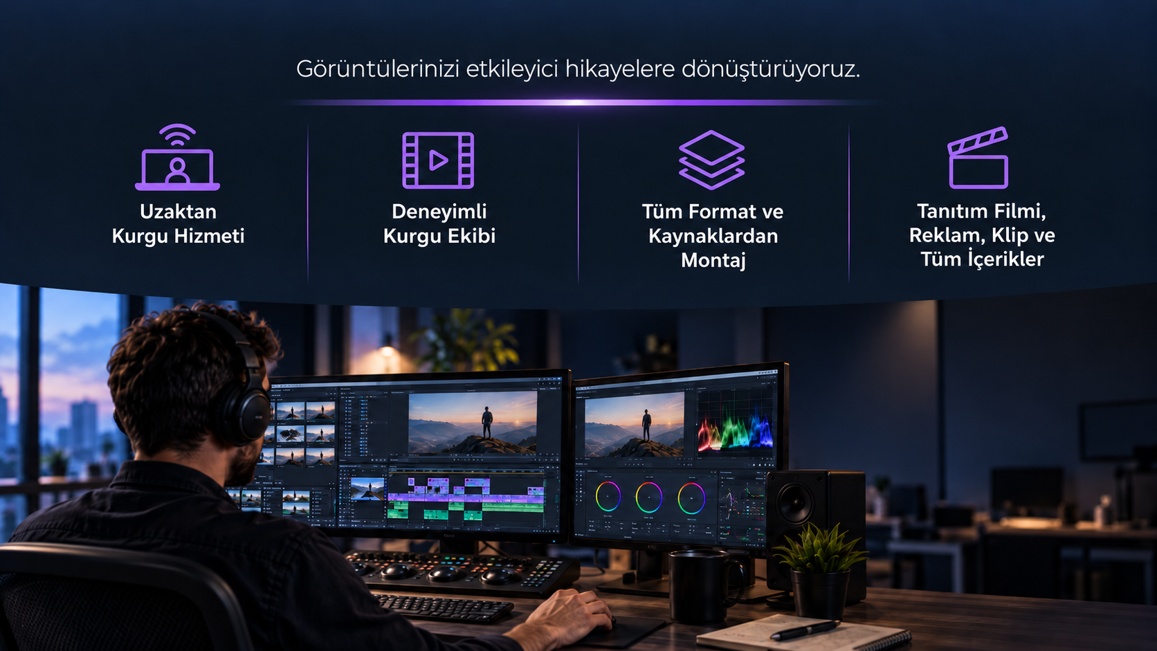Profesyonel Uzaktan Video Edit Kurgu Hizmeti Profesyonel Uzaktan Video Edit Kurgu Hizmeti